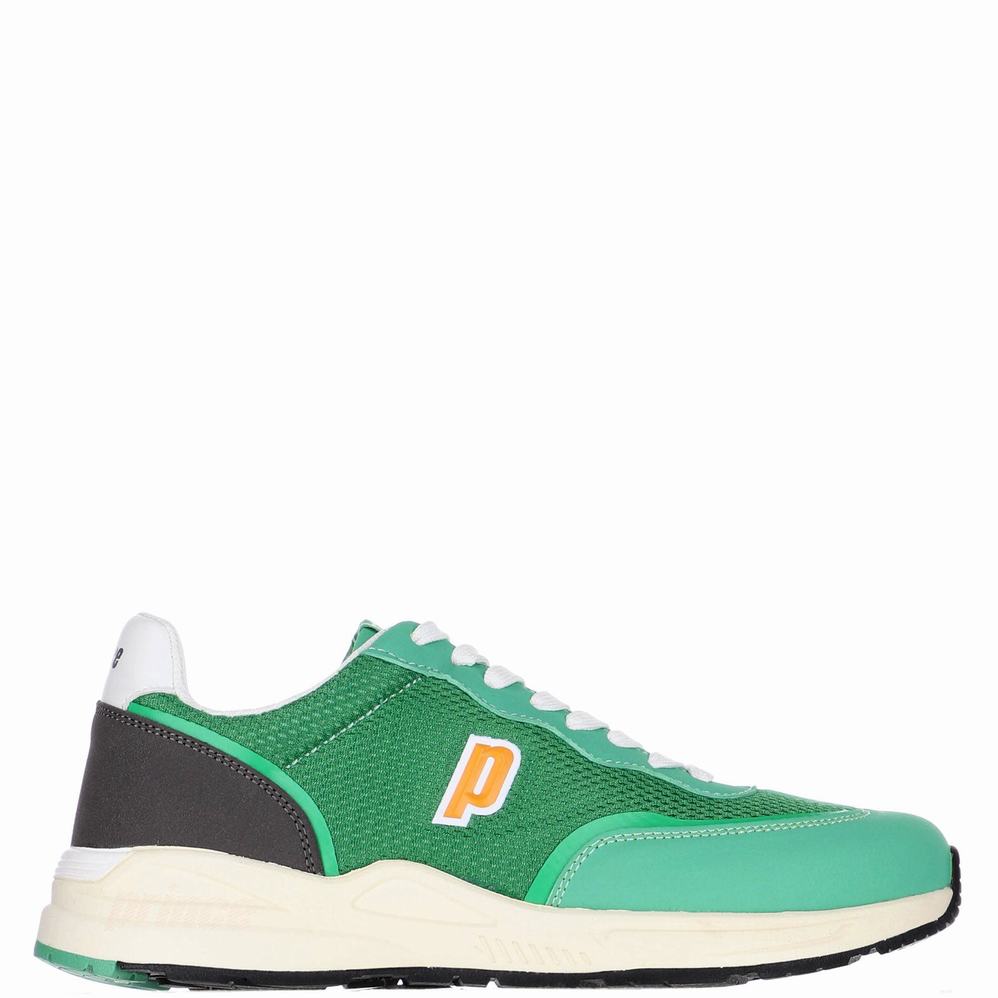 Green Men\'s Pajar Retro P Jog Sneakers | OJU9417FS