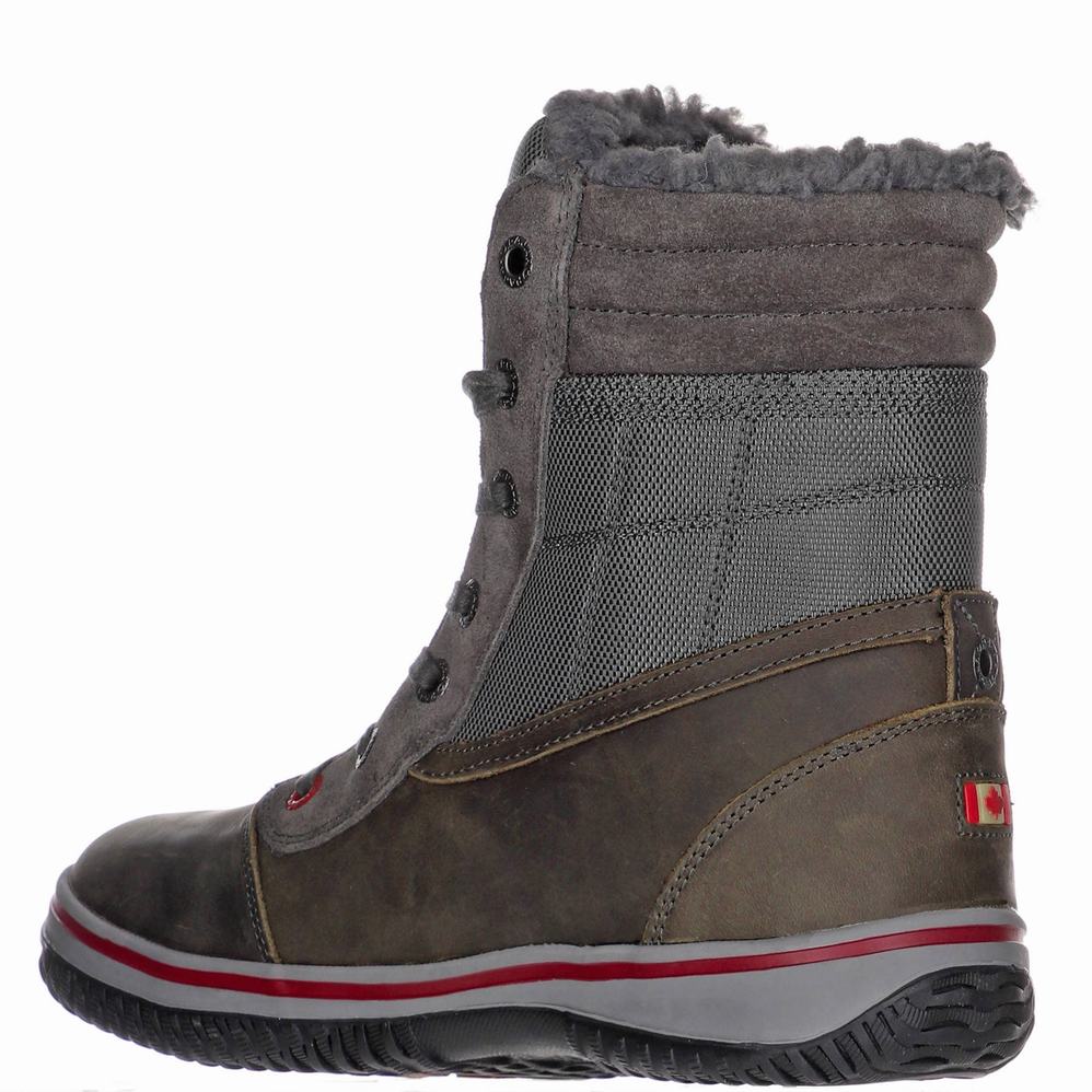 Grey Men's Pajar Trooper 2.0 Ice Gripper Winter Boots | RRZ1516GJ