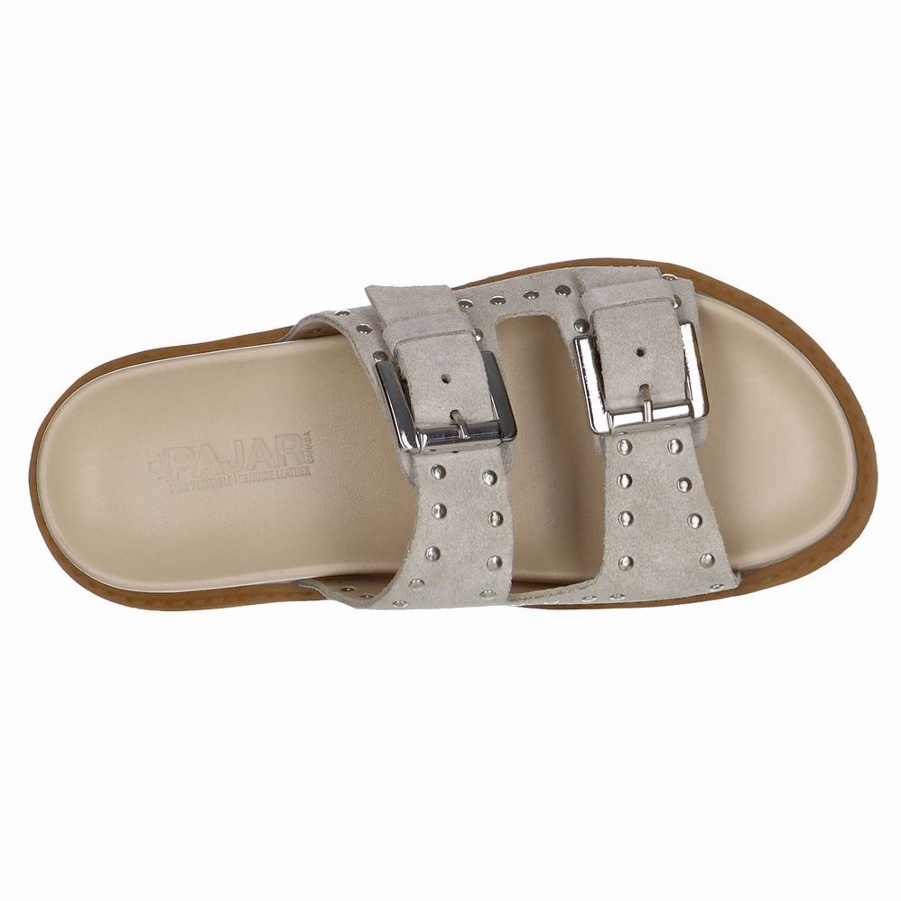 Grey Women's Pajar Olyana Sandals | NCH7166VR