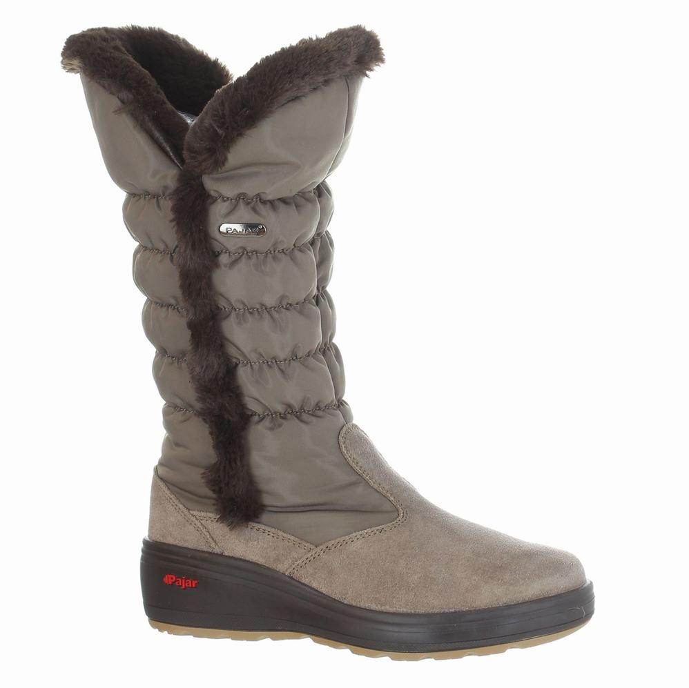 Grey Women's Pajar Sira Ice Gripper Snow Boots | UUA6186XT