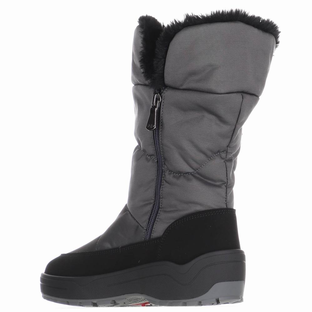 Grey Women's Pajar Valentina Ice Gripper Snow Boots | YIC7081KC