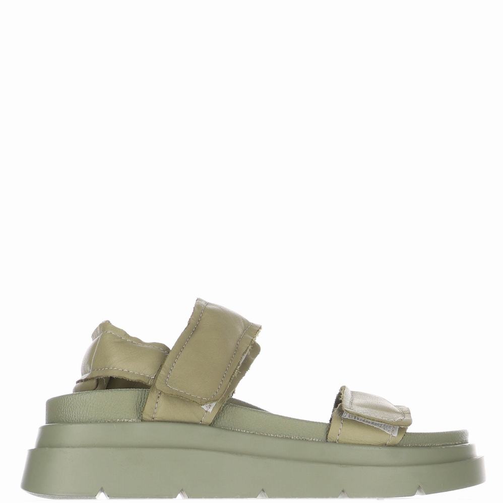 Khaki Women\'s Pajar Stana Sandals | TXY7094QA