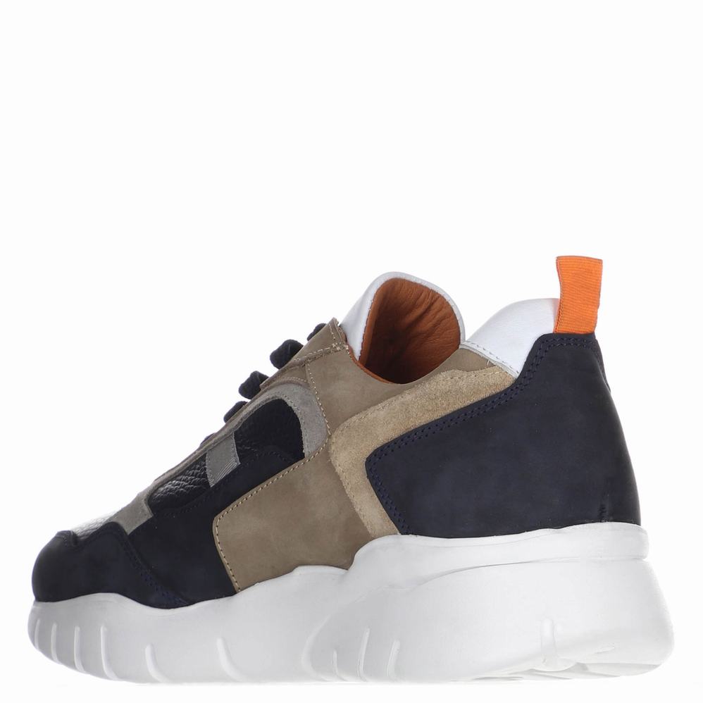 Navy Men's Pajar Cam Sneakers | UAY681SY