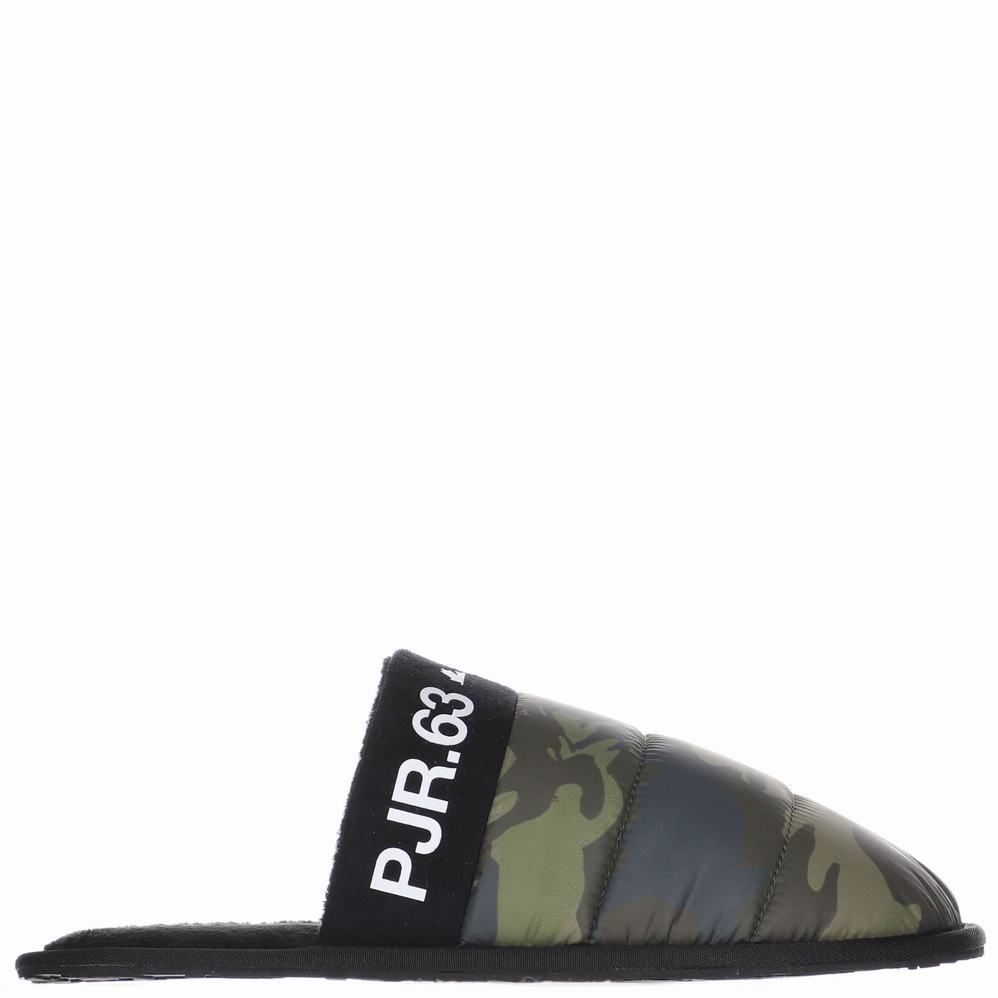 Olive Camo Women\'s Pajar Stevie Slippers | XRA5766WA