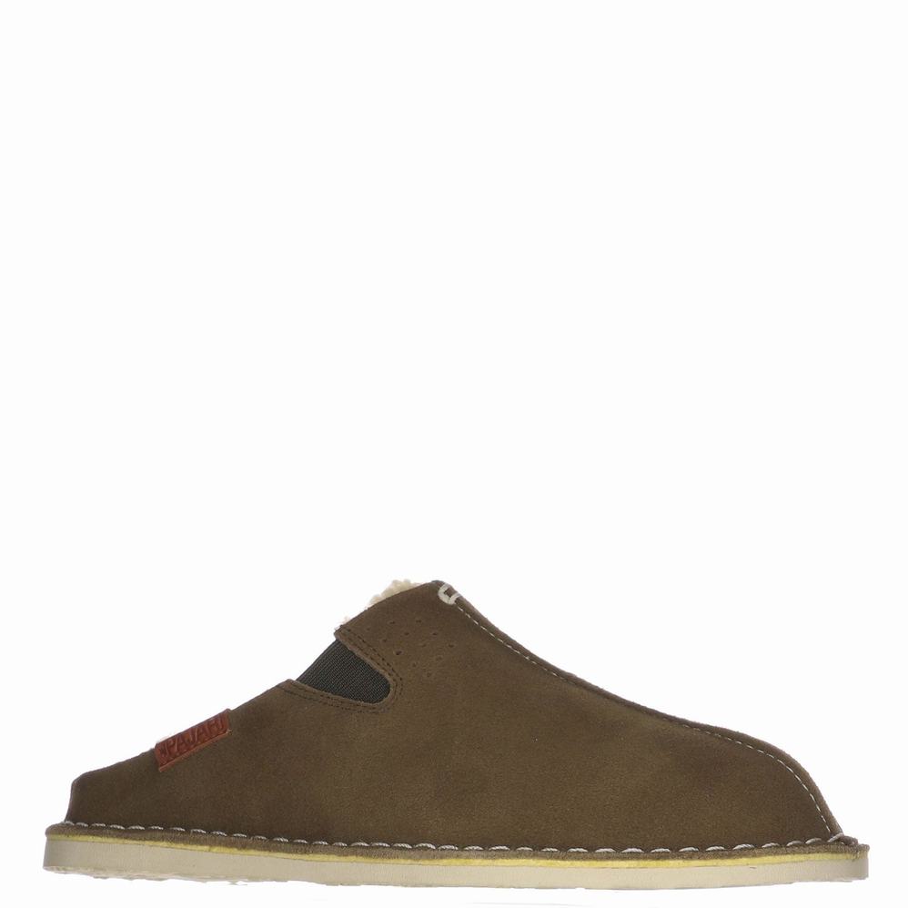 Olive Men's Pajar Muller Slippers | AZU5526RH