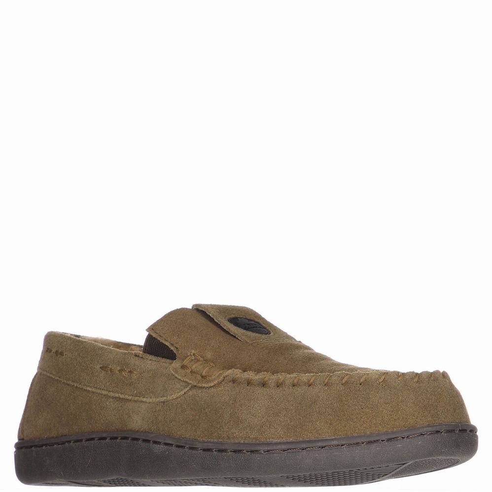 Olive Men's Pajar Veneto Slippers | DJN5334PE