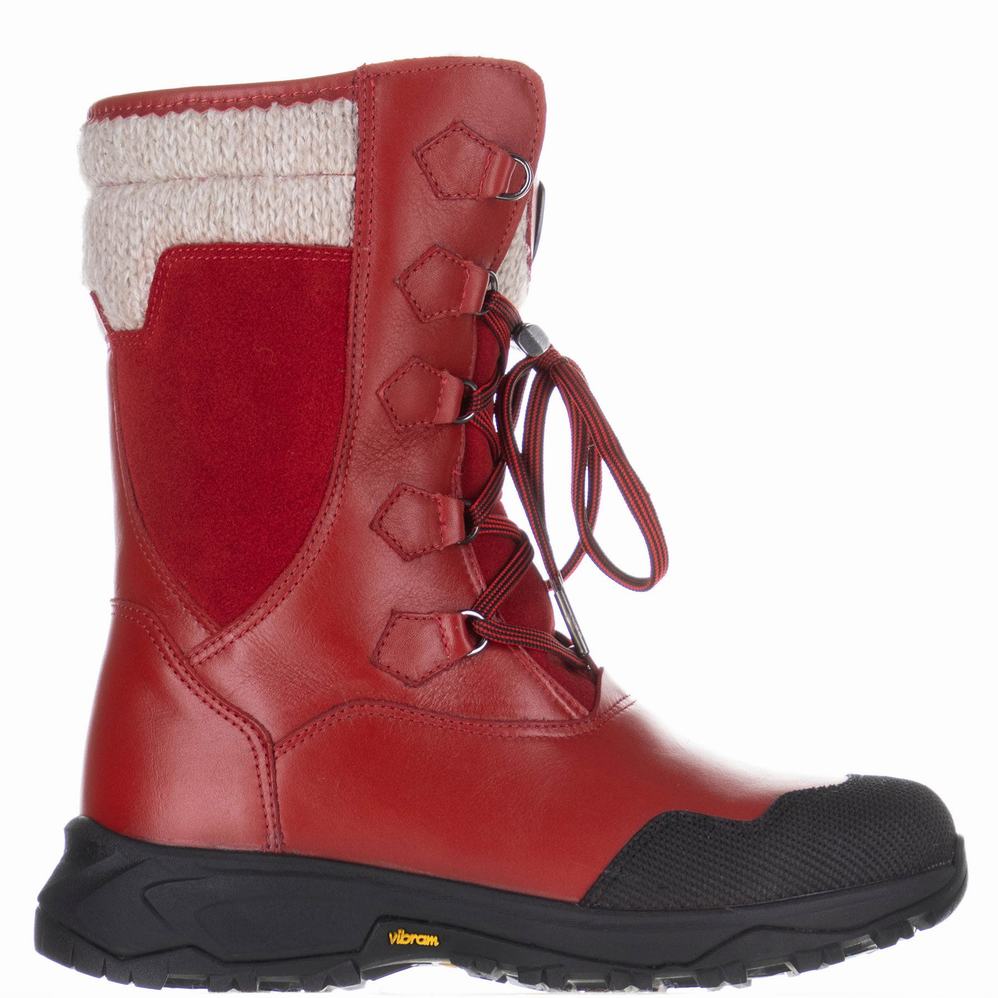 Red Women\'s Pajar Marianne Ice Gripper Snow Boots | YFG7422VO