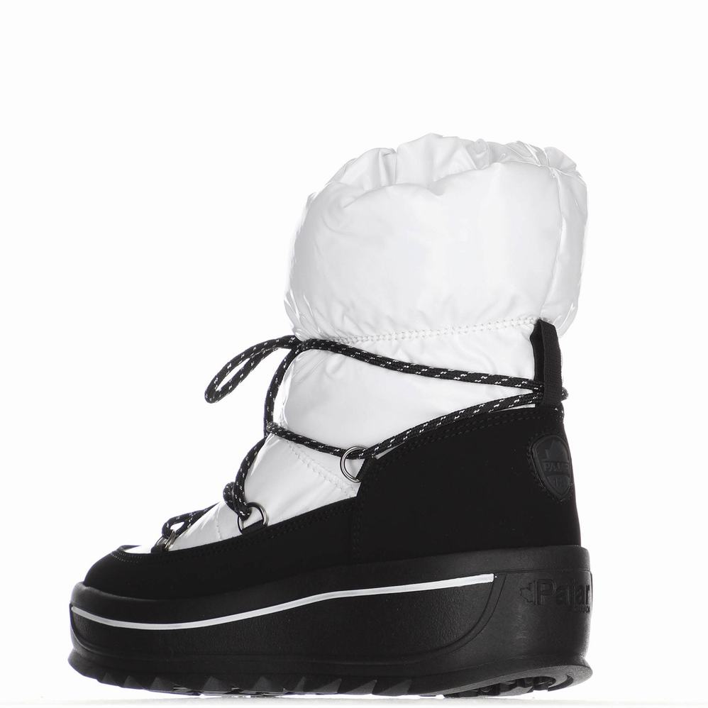 White Women's Pajar Taya Nylon Ice Gripper Snow Boots | TPV8581SC