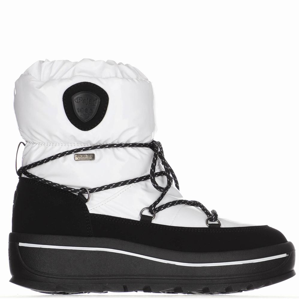 White Women\'s Pajar Taya Nylon Ice Gripper Snow Boots | TPV8581SC