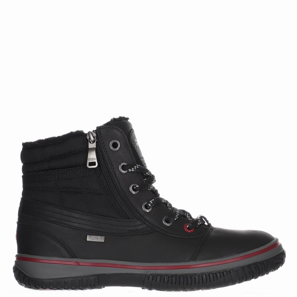 Black Men's Pajar Tavin 2.0 Ice Gripper Winter Boots | VFL349RR