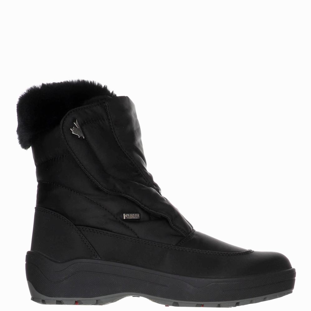 Black Women's Pajar Kimmi-2 Ice Gripper Snow Boots | GXX673UK