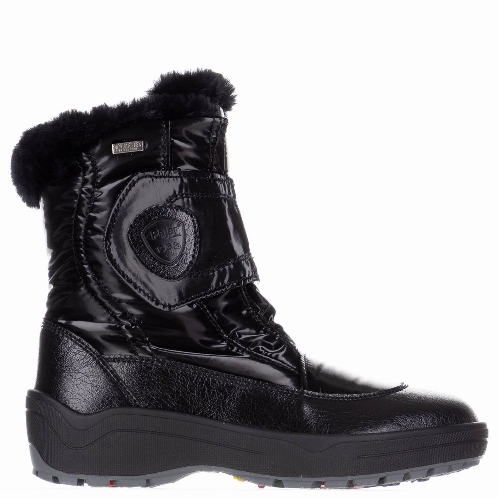 Black Women's Pajar Moscou 3.0 Ice Gripper Snow Boots | ONE4073NV