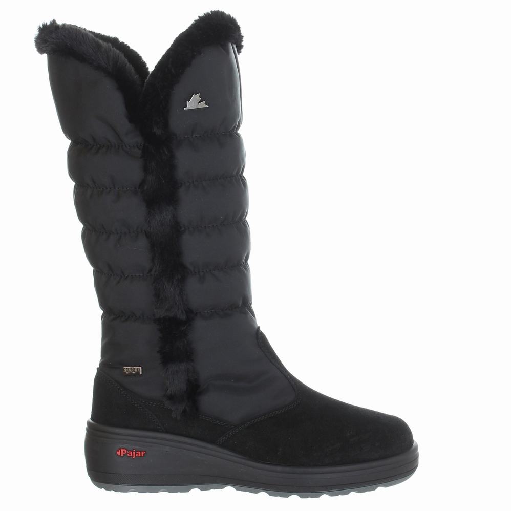 Black Women's Pajar Sira Ice Gripper Snow Boots | IHD4527QS