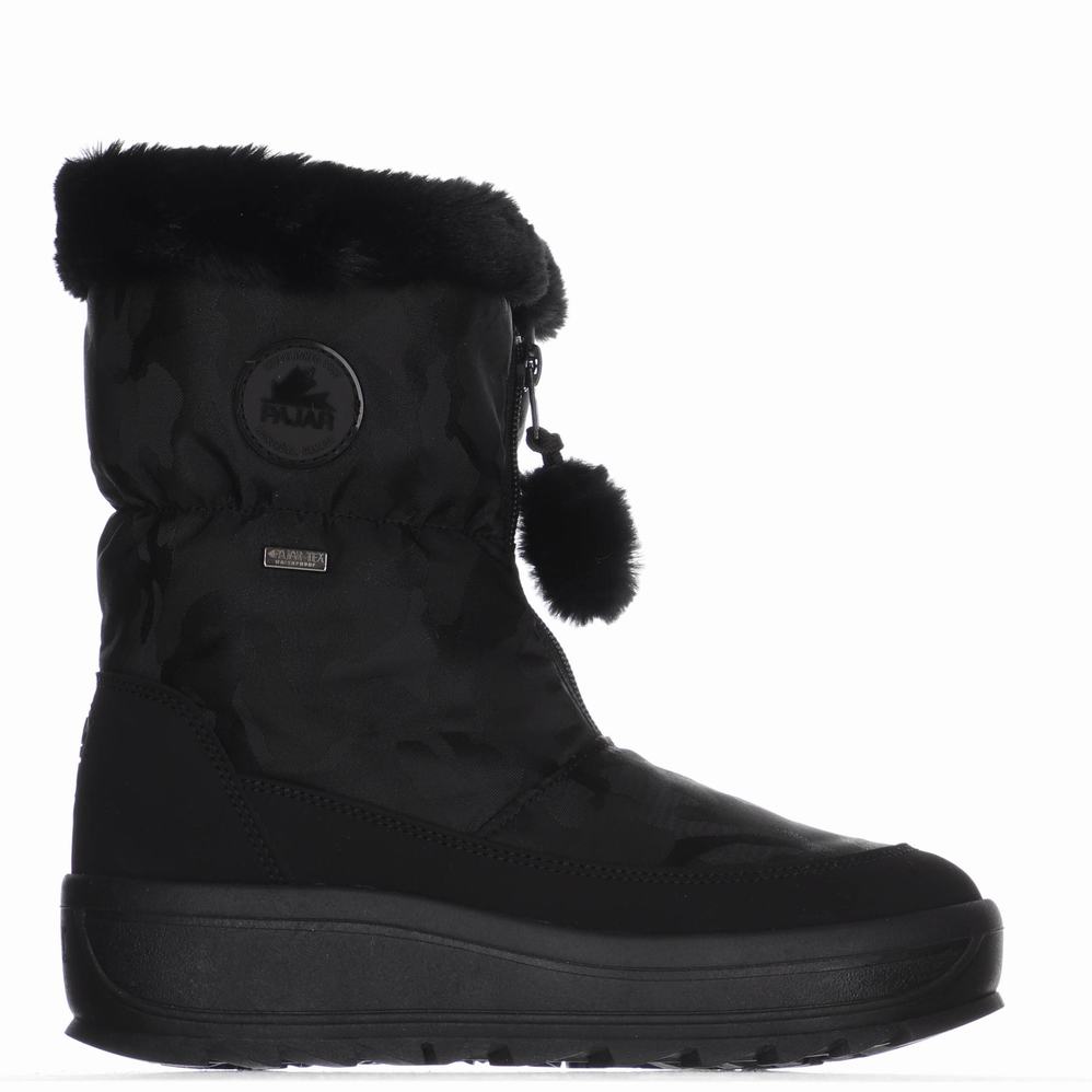 Black Women's Pajar Toby Ice Gripper Snow Boots | CTA7516JP