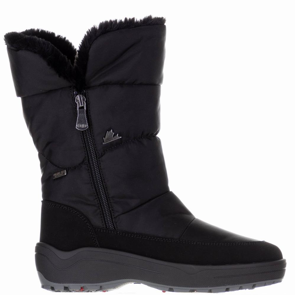 Black Women's Pajar Valentina Ice Gripper Snow Boots | MJW639VX