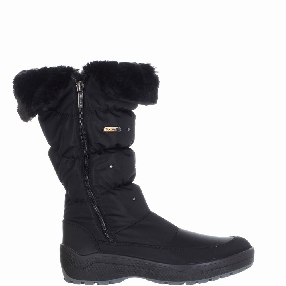 Black Women's Pajar Varsovie-2 Ice Gripper Snow Boots | KEJ2816ZH