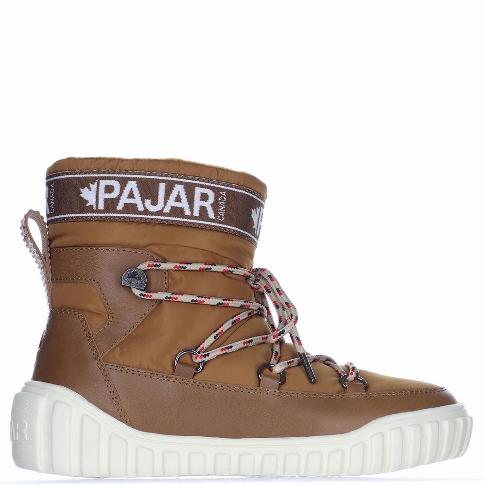 Brown Women's Pajar Mavora 2.0 Ice Gripper Winter Boots | KGH4968AF