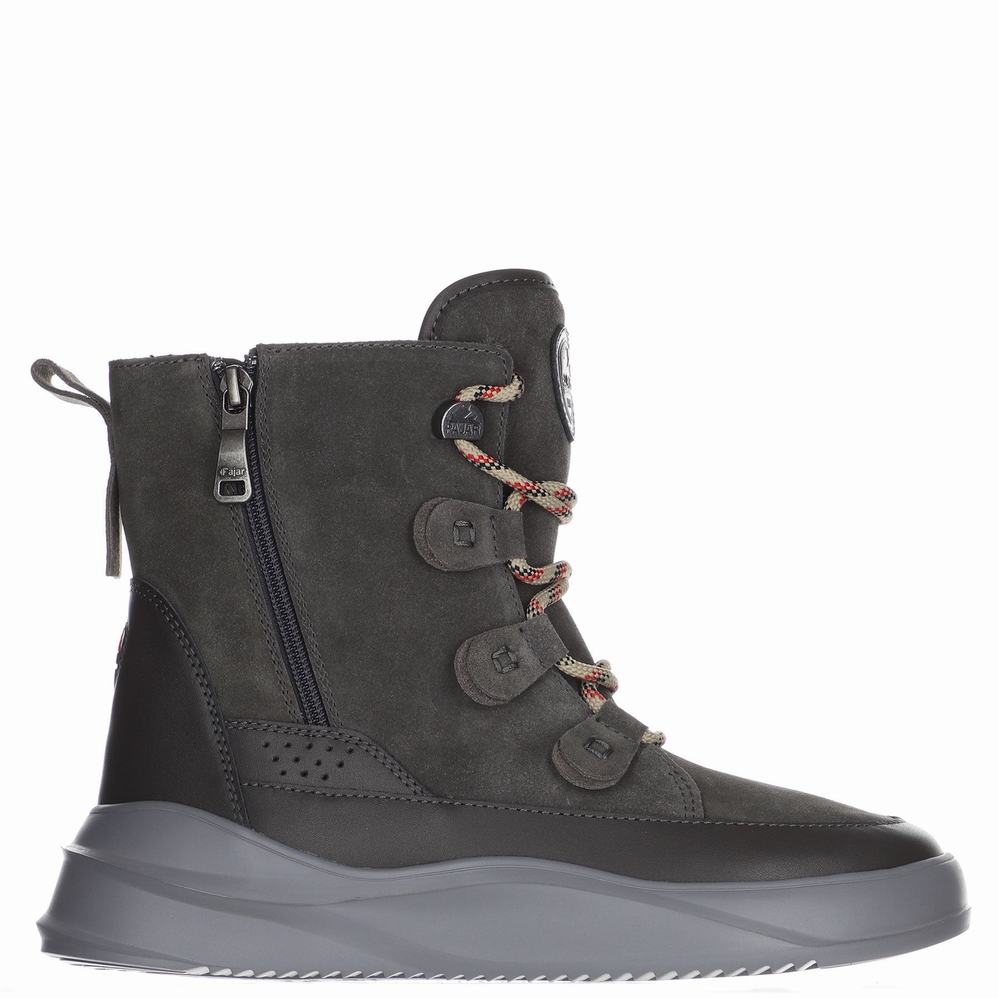 Dark Grey Women's Pajar Addison Ice Gripper Winter Boots | YGK8954JF