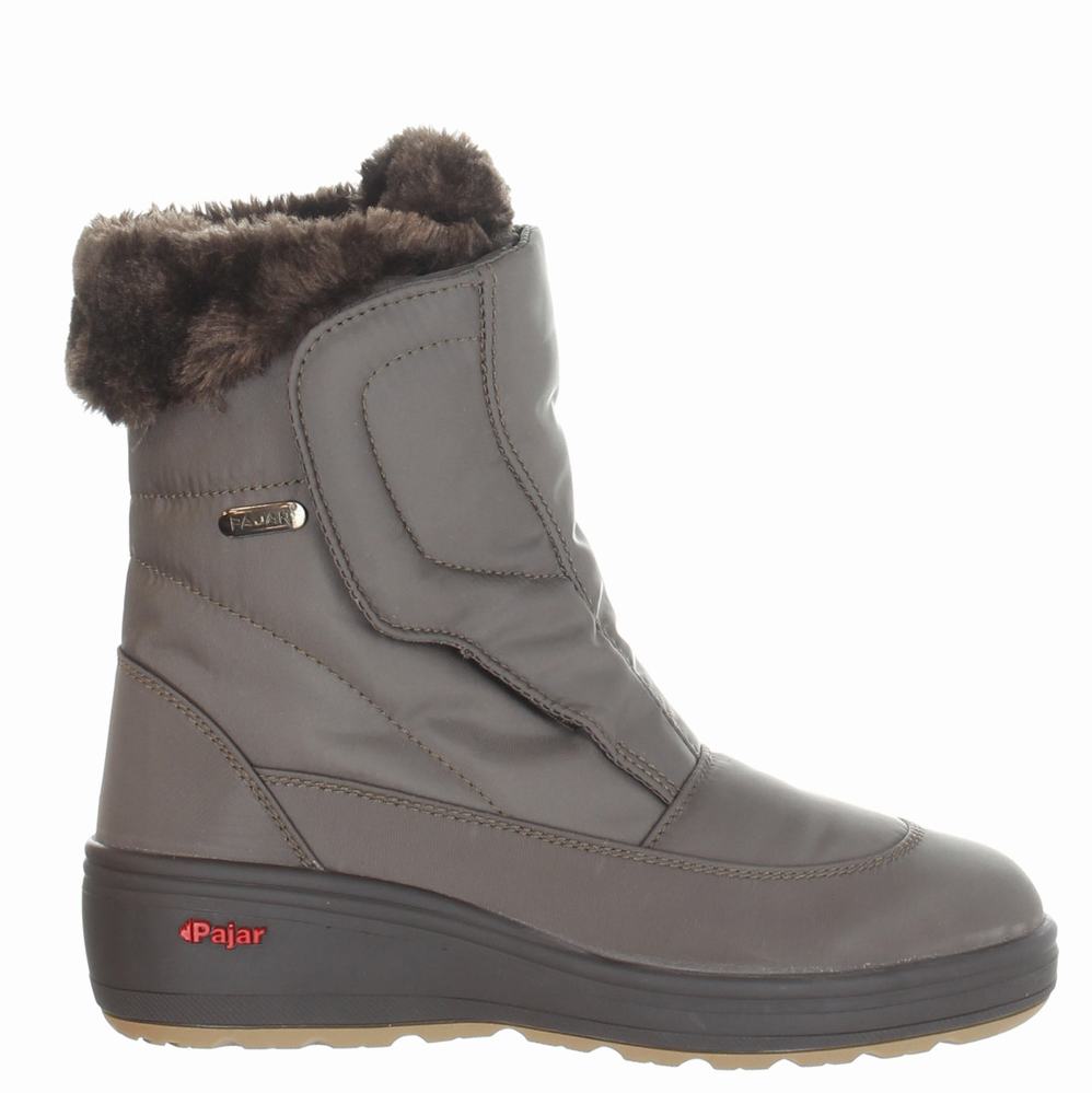 Grey Women's Pajar Kimmi-2 Ice Gripper Snow Boots | IZT9119HD