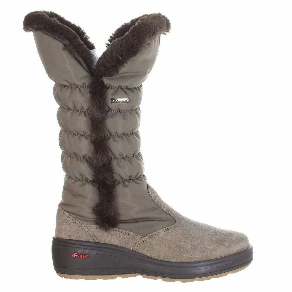 Grey Women's Pajar Sira Ice Gripper Snow Boots | UUA6186XT