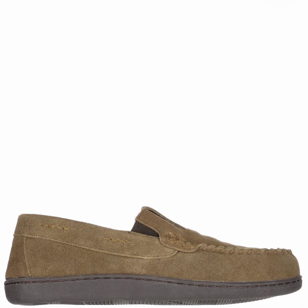 Olive Men's Pajar Veneto Slippers | DJN5334PE