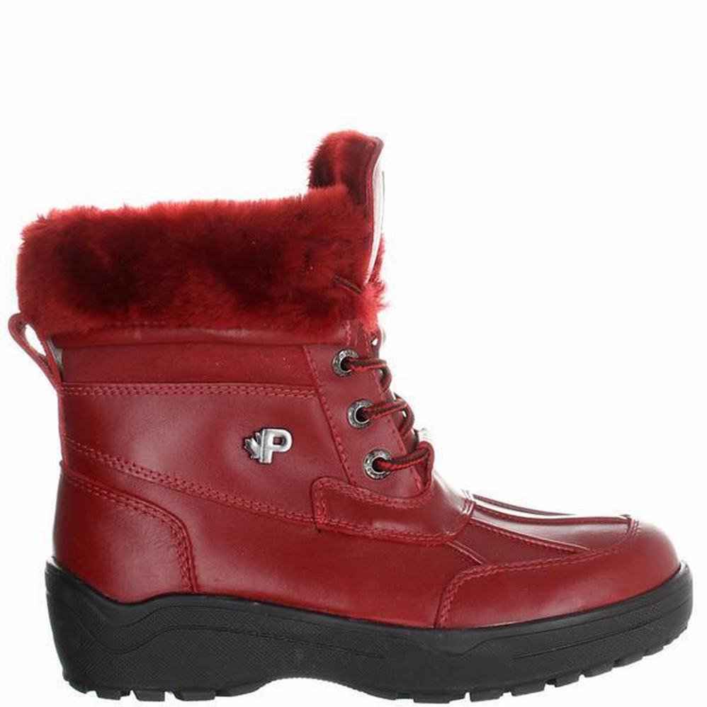 Red Women's Pajar Christine Ice Gripper Winter Boots | VHR9225CH