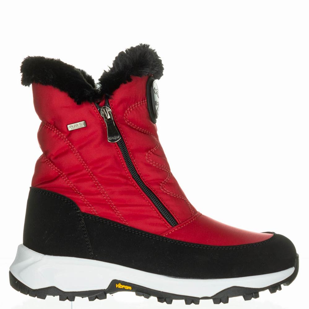 Red Women's Pajar Tiare Ice Gripper Snow Boots | JPG5887DD