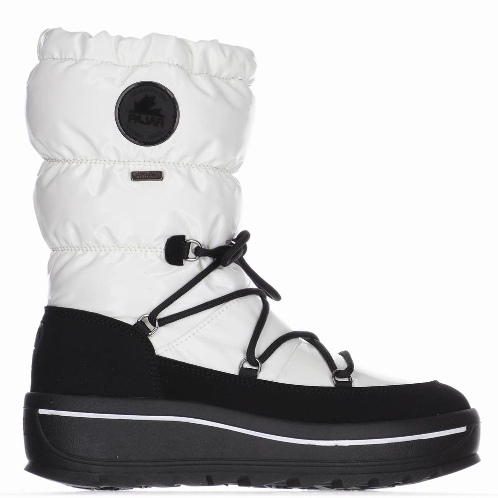 White Women's Pajar Taya High Ice Gripper Snow Boots | WDM8139GG