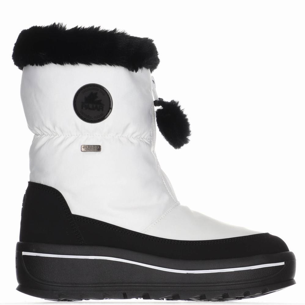 White Women's Pajar Toby Ice Gripper Snow Boots | EYE10038WT